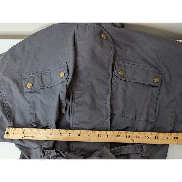 Mare Mare X Anthropologie Dolman Sleeve Belted Utility Canvas Jacket Size Small - Picture 8 of 10